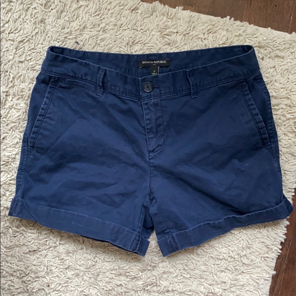 Banana Republic Factory navy chino shorts size 2